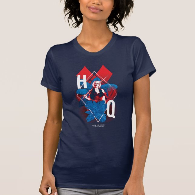 Die Selbstmordkommando | Harley Quinn Fern & Diamo T-Shirt (Vorderseite)