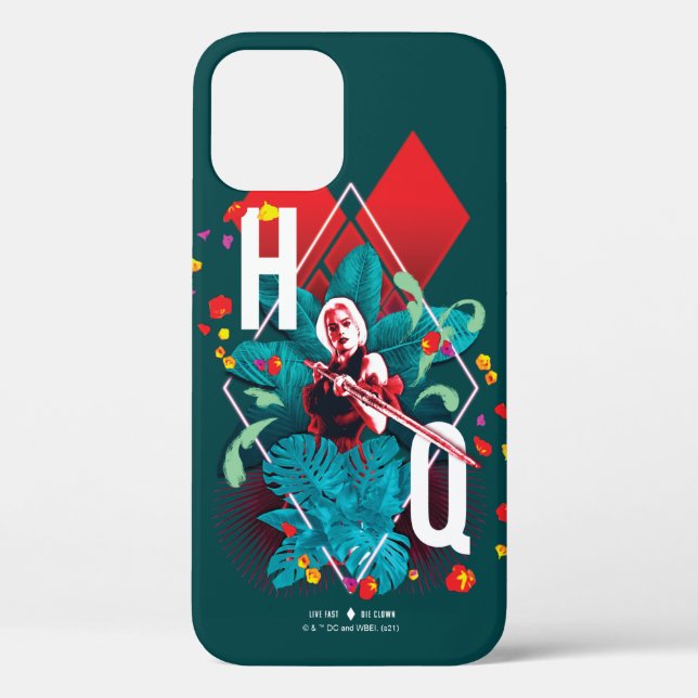 Die Selbstmordkommando | Harley Quinn Floral Diamo Case-Mate iPhone Hülle (Rückseite)