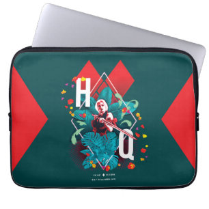 Die Selbstmordkommando   Harley Quinn Floral Diamo Laptopschutzhülle