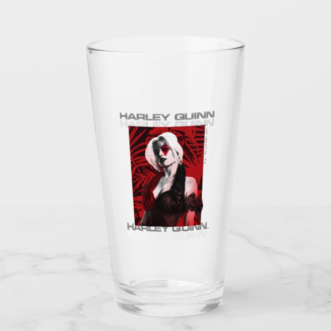 Die Selbstmordkommando | Harley Quinn Red Fern Por Glas (Vorderseite)