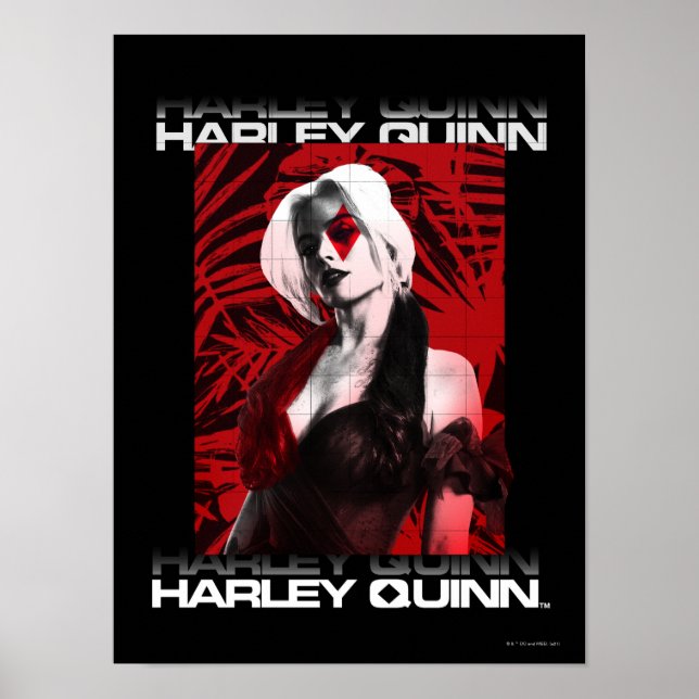 Die Selbstmordkommando | Harley Quinn Red Fern Por Poster (Vorne)