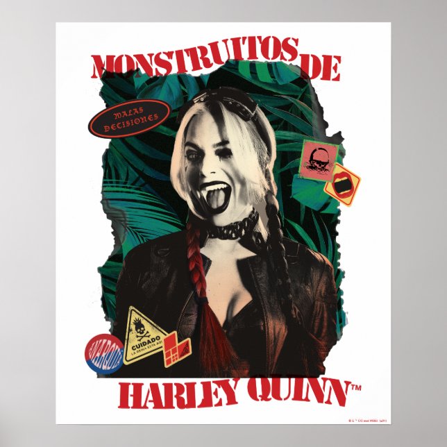 Die Selbstmordkommando | Harley Quinn Winking Poster (Vorne)