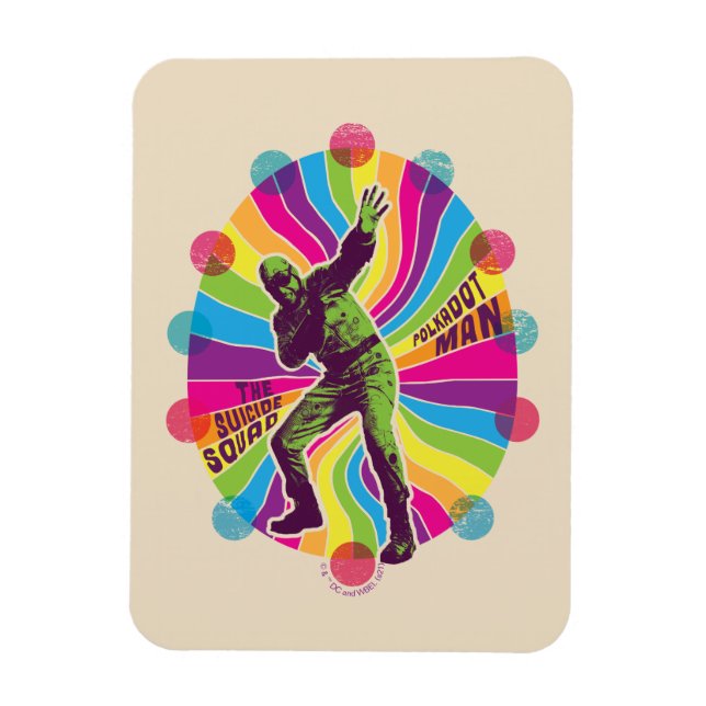 Die Selbstmordkommando | Polka-Dot Man Psychedelic Magnet (Vertikal)