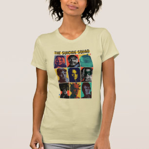 Die Selbstmordkommando   Retro Grid mit Harley Qui T-Shirt