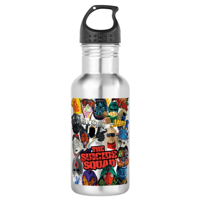 Die Selbstmordkommando | Stilisierte Avatare Edelstahlflasche (Vorderseite)