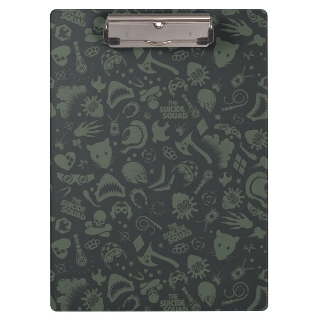 Die Selbstmordkommando | Zeichensymbmuster Klemmbrett (Vorderseite)