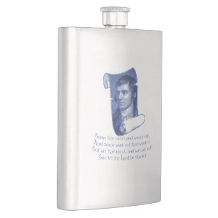 Die Selkirk-Gnade Burns Night Supper Gebet Blau Flachmann