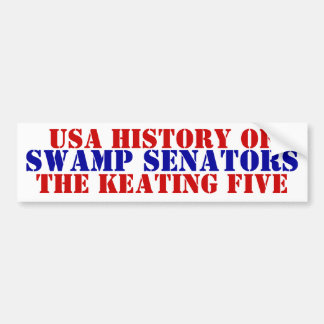 Die Senatoren der American History Swamp behalten  Autoaufkleber