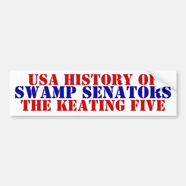 Die Senatoren der American History Swamp behalten  Autoaufkleber (Vorne)