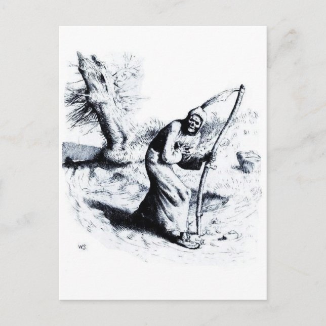 Die Sensenmann-Postkarte Postkarte (Vorderseite)