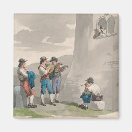 Die Serenade (Lieder der Liebe) (Romantische Szene Magnet