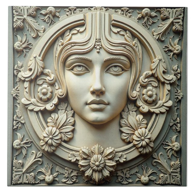 Die serene Muse Fliese (Vorderseite)