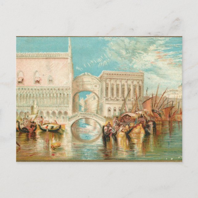 Die Seufzerbrücke Venedig Postkarte (Vorderseite)