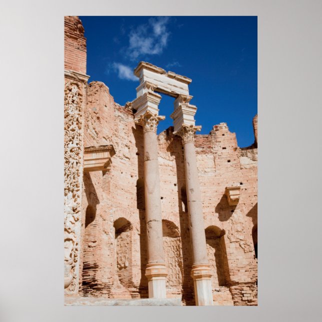 Die Severan Basilica, Leptis Magna, Al Khums Poster (Vorne)