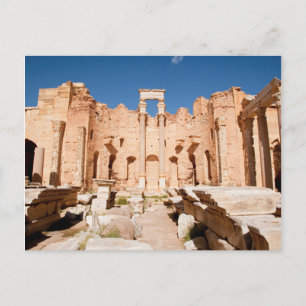 Die Severanische Basilika, Leptis Magna, Al Khums Postkarte