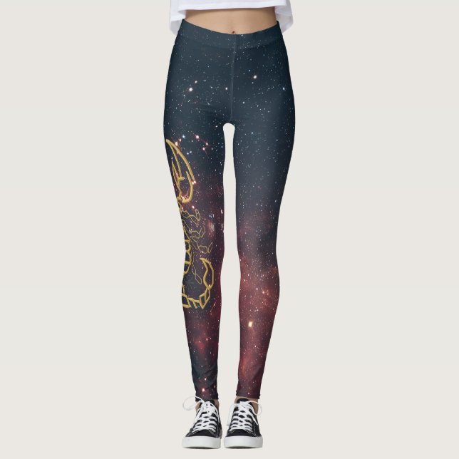 Die Shadow & Stardust Skorpion-Leggings Leggings (Vorderseite)
