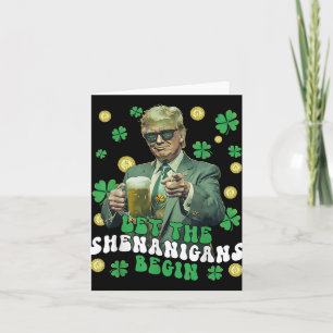 Die Shenanigans ließ Funny Trump St Patricks Karte