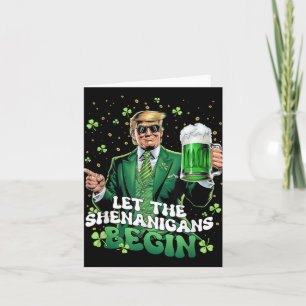 Die Shenanigans ließ Funny Trump St Patricks Karte