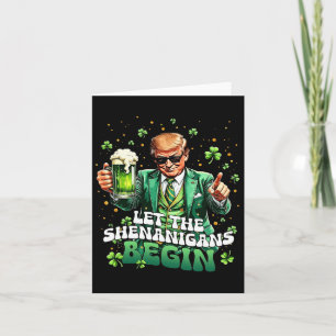 Die Shenanigans ließ Funny Trump St Patrick's Karte