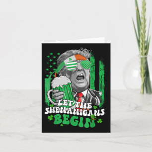 Die Shenanigans ließ Funny Trump St Patricks Karte