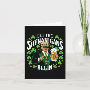 Die Shenanigans ließ Funny Trump St Patricks Karte