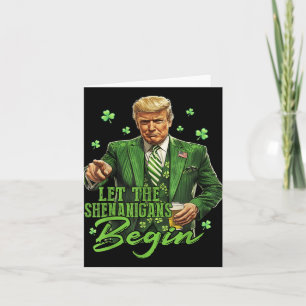 Die Shenanigans ließ Funny Trump St Patricks Karte