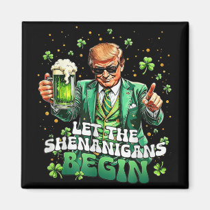 Die Shenanigans ließ Funny Trump St Patricks Magnet