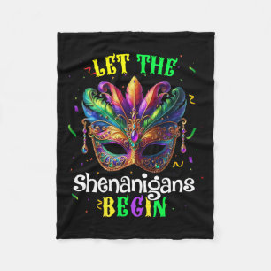 Die Shenanigans ließ Mardi Gras Maske Kinder Männe Fleecedecke