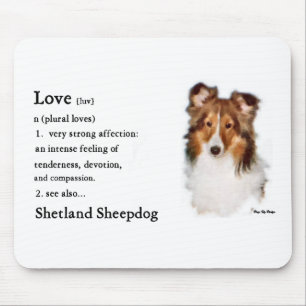 Die Shetlandinseln-Schäferhund Sheltie Geschenke Mousepad