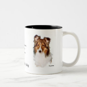 Die Shetlandinseln-Schäferhund Sheltie Zweifarbige Tasse