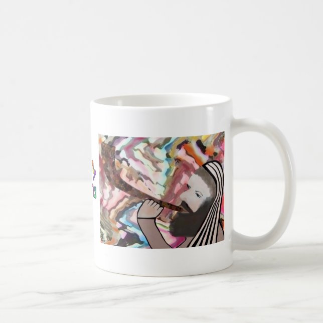 Die shofar-Explosions-Tasse Kaffeetasse (Rechts)