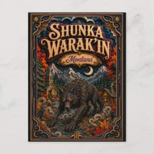 Die Shunka Warak’in Montana Popcut Legenden Postkarte