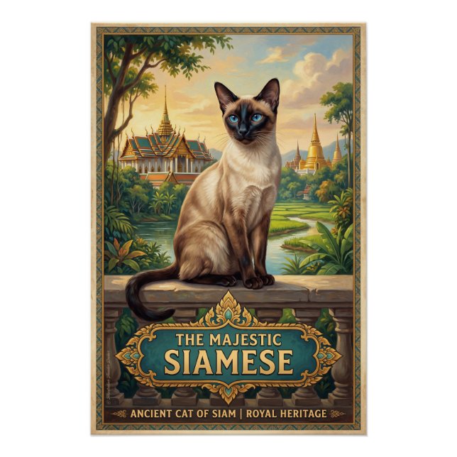 Die Siamkatze  Poster (Vorderseite)