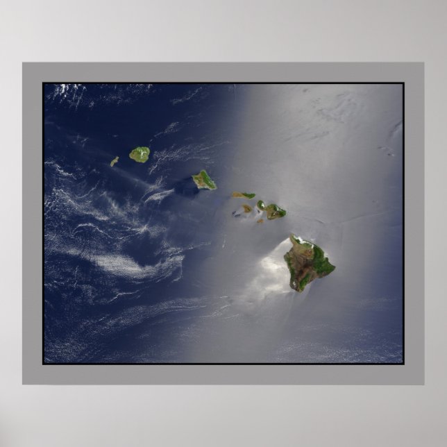 Die Sicht auf das Archipel von Hawaii Poster (Vorne)