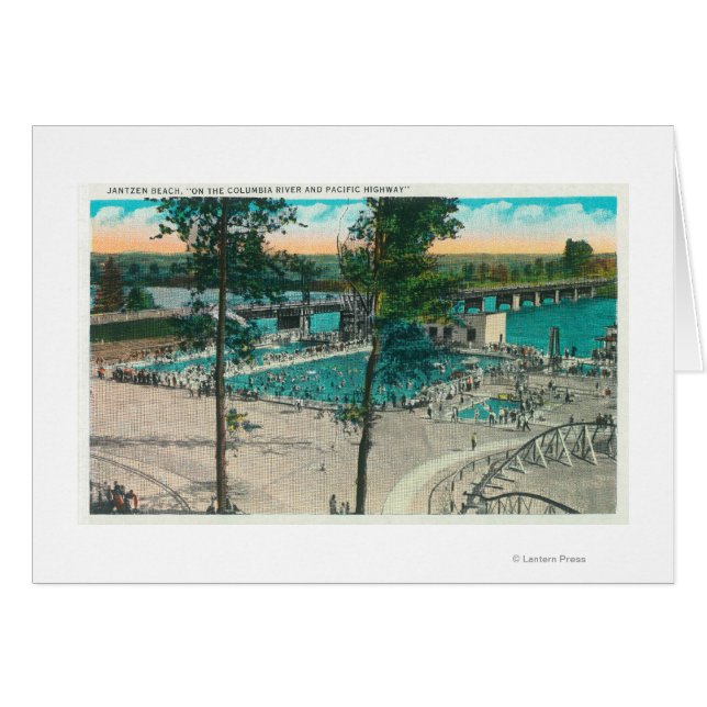 Die Sicht auf das Schwimmgebiet (Vorderseite (Horizontal))