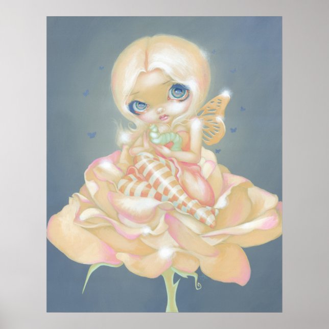 Die Sick Rose ART PRINT Fantasy Fee Blume Poster (Vorne)