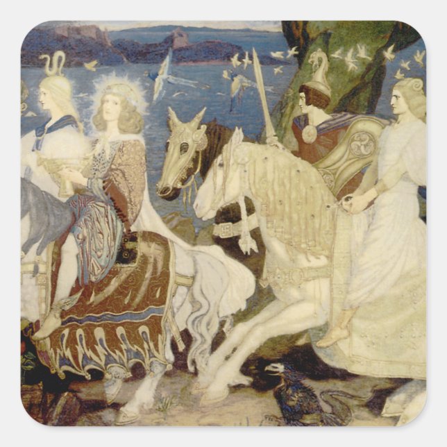 Die Sider Quadratischer Aufkleber (Vorderseite)