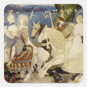 Die Sider Quadratischer Aufkleber