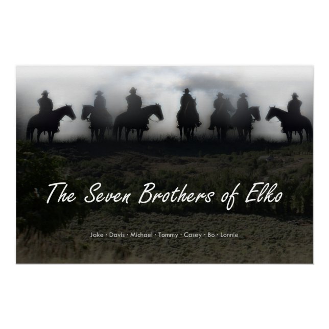 Die sieben Brüder von Elko Glanzposter Poster (Vorderseite)