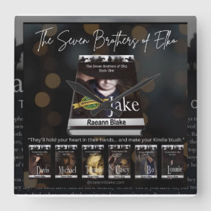 Die sieben Brüder von Elko Wall Quadratische Wanduhr