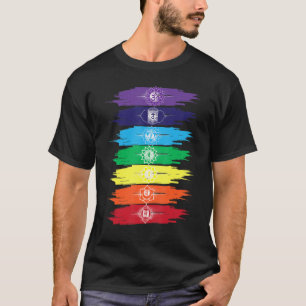 Die sieben Chakra des menschlichen Körpers T-Shirt