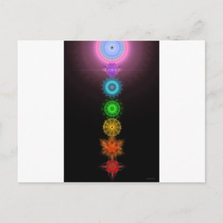 Die sieben Chakras Postkarte