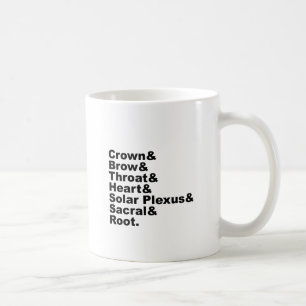 Die sieben Chakren des Hinduismus und Hindu-Ritual Tasse