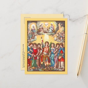 Die Sieben Erzengel (CP 001; Chromolithographie Postkarte