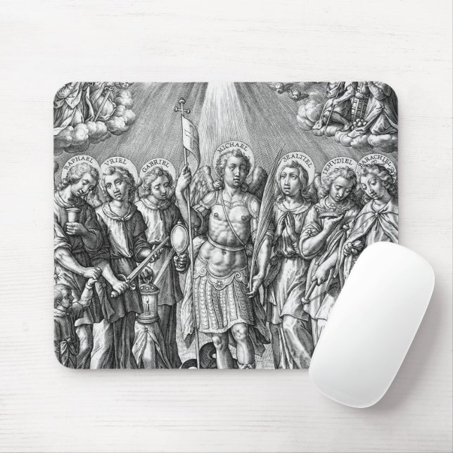 Die Sieben Erzengel (M 034; Stich) Mousepad (Mit Mouse)