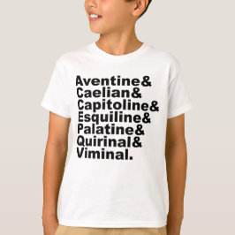 Die sieben Hügel Roms, berühmt durch die Geschicht T-Shirt