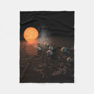 Die sieben Planeten von Trappist-1 sind im Orbit u Fleecedecke