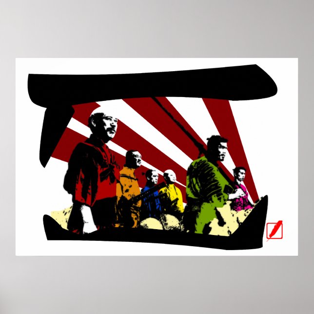 Die sieben poster (Vorne)