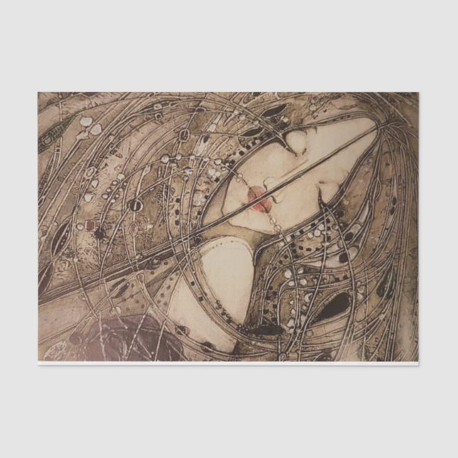 Die sieben Prinzessinnen von Margaret Macdonald Seidenpapier (Vorderseite)