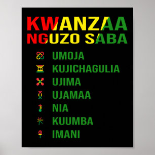 Die sieben Prinzipien von Kwanza - Nguzo Saba Poster